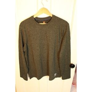 Rugged Elements Mens Large Green Performance Crew Neck Long Sleeve Thermal Shirt